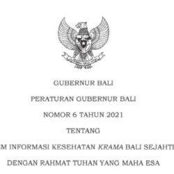 Peraturan Gubernur 6 Tahun 2021