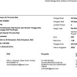 paket pengadaan 2023